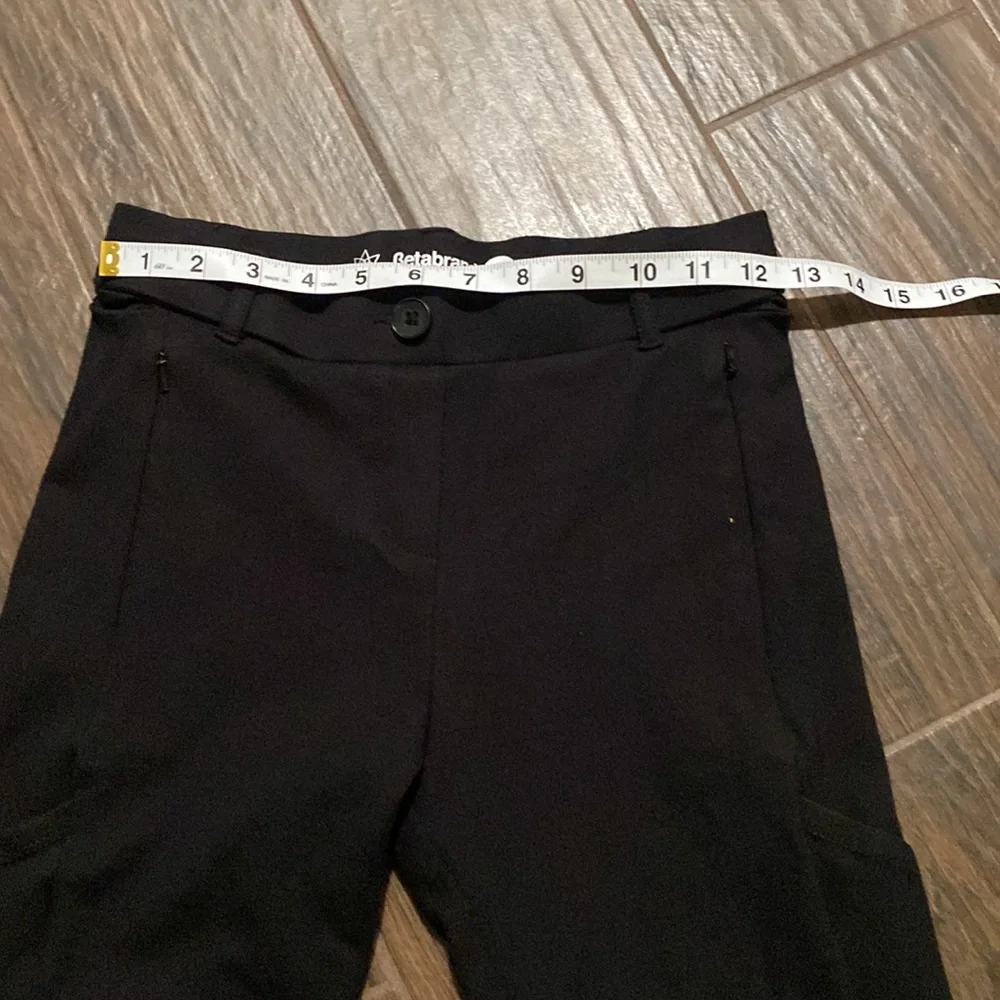 Betabrand black pull on pants